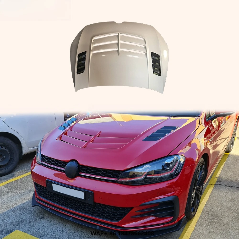 

For VW Golf 7 7.5 TSI GTI 5DR 12-20 Partial Carbon in Vents VS Front Vented Hood