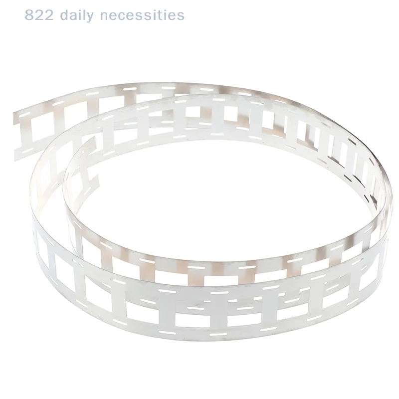 1M Plated Nickel Strip 0.12*27mm For Battery Welding 2P Spot Nickel Belt 0.12mm formed punched connection piece nickel strip