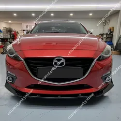 Front Bumper Lip Splitter for Mazda 3 BM Hatchback Axela Sedan 2013-2016 Lower Guard Diffuser Spoiler Body Kit Parts Tuning