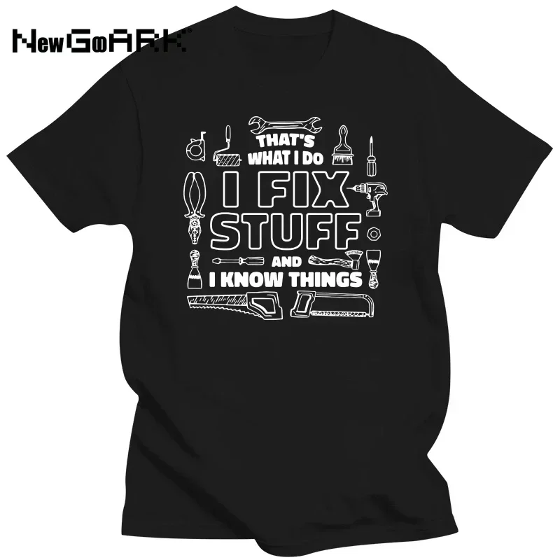 cc I Fix Stuff Funny Plumber Eccctrician Mechanic T Shirts Graphic Worker Streetwear Plumbing Gifts graphic t shirts