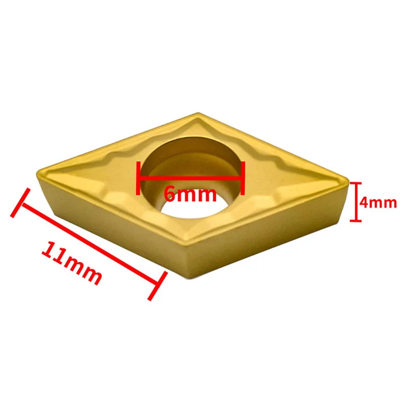 

DCMT070204 MV DCMT11T304 HMP WP4025 Internal Turning Tool Carbide Insert DCMT 11T304 MP WM1125 High Quality Lathe Tool
