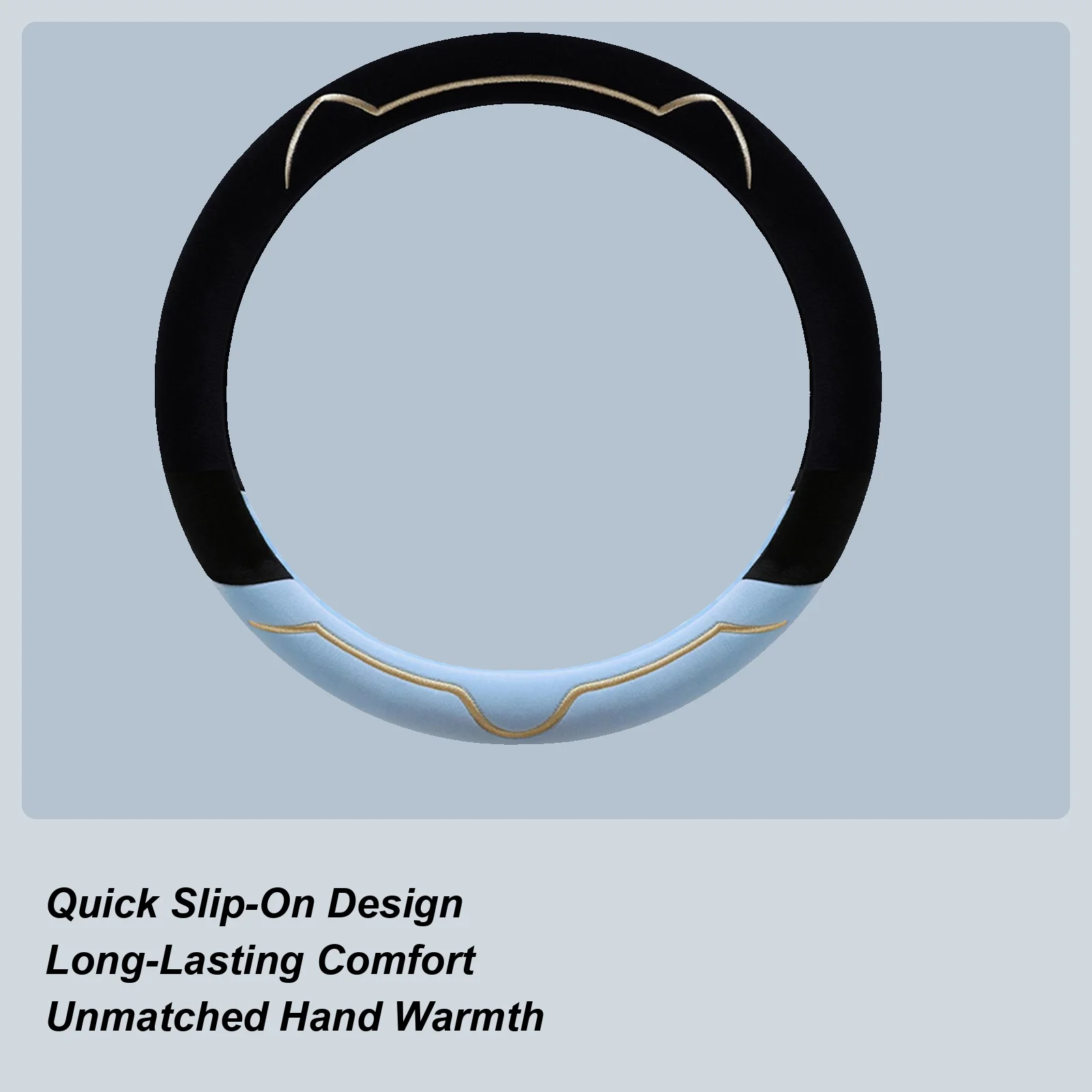 

Чехол на руль, Нескользящий плюшевый защитный чехол на руль для холодной погоды для седана, минивэнов, грузовиков с длинным приводом, поездок на дорогу