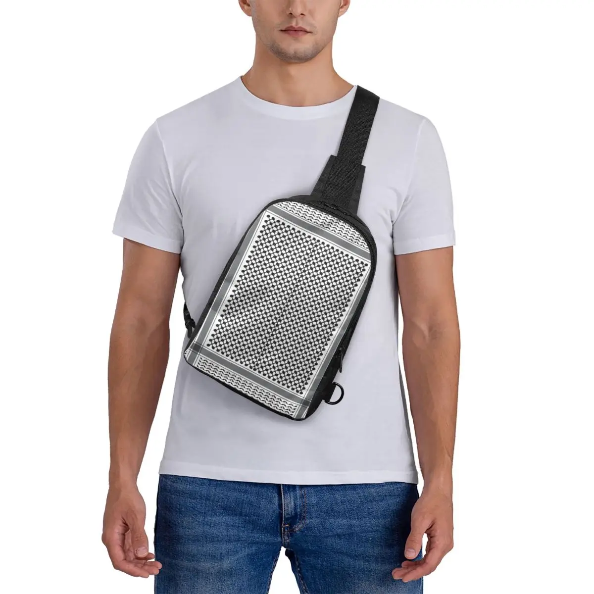 

The Modern Great Keffiyeh Chest Bag Crossbody Backpack Sling Shoulder Bag For Men Traveling Hiking Daypack