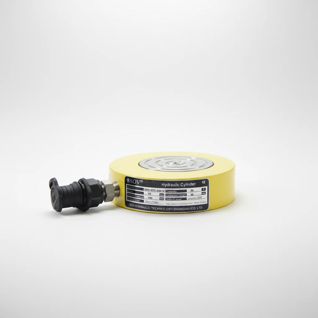 Ultra-thin Mini Hydraulic Cylinder Jack for 5-400 Tons 150MPa Ultra-High Pressure Industrial