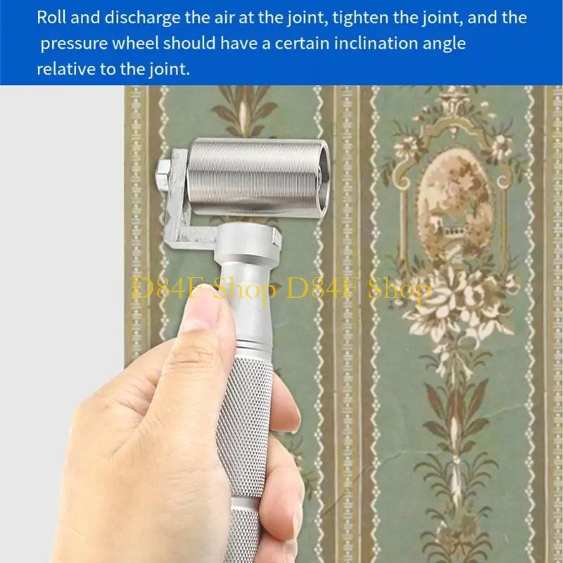 D84F High Performances Aluminum Roller Equipped With Double Ball Bearing And Textured Pressing Surfaces