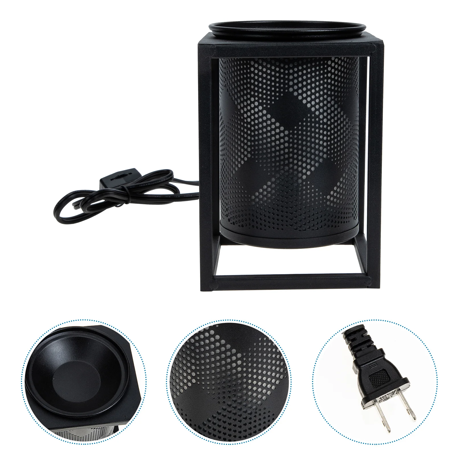 الكهربائية الشمع تذوب دفئا مصباح تصميم جوفاء للعلاج بالروائح الولايات المتحدة التوصيل الشمع ذوبان سخان المعطرة الموقد ديكور المنزل #1