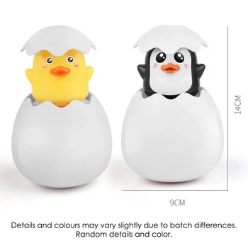 Brinquedo de Banho para Bebê, Patinho e Pinguim Fofos, Brinquedo Sensorial com Spray de Água, Presente para Crianças e Bebês