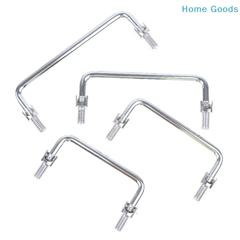 preferredMetal U-Shaped Mechanical Doorway Door Pulls Drawer Handle Carbon Steel Folding Cabinet Furniture Handle Hardware Parts