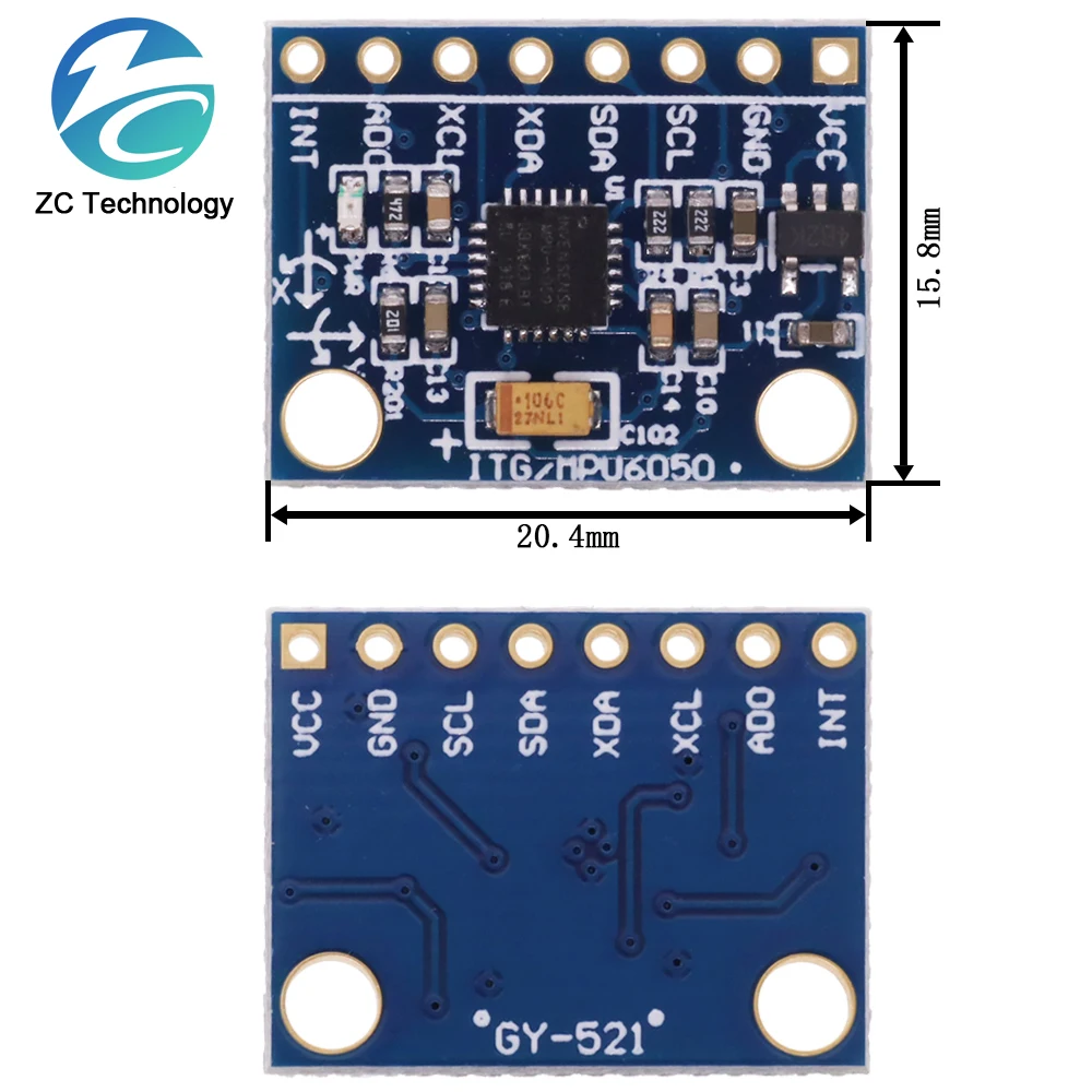 GY-521 MPU-6050 MPU6050 Module 3 Axis analog gyro sensors+ 3 Axis Accelerometer Module.We are the manufacturer