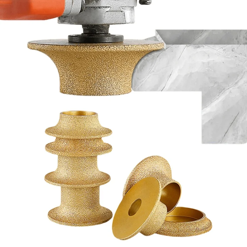 

1pc Vacuum Brazed Diamond French Edge Grinding Wheel Hole Diameter 20mm Diamond Polishing Wheel For Tile Quartz Marble Granite