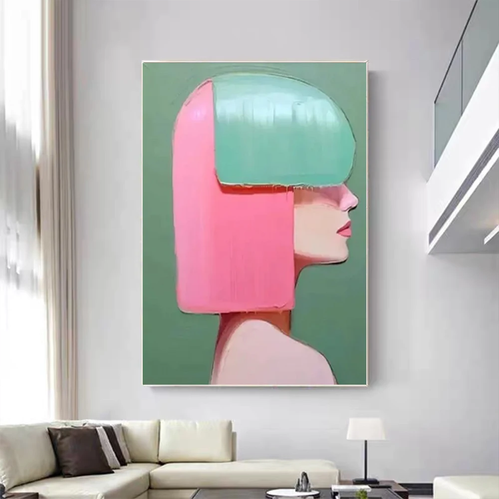 

Modern Abstract Pure Hand-Painted Oil Painting Gold Light Luxury Style Living Room Decoration Background Wall Hanging Picture