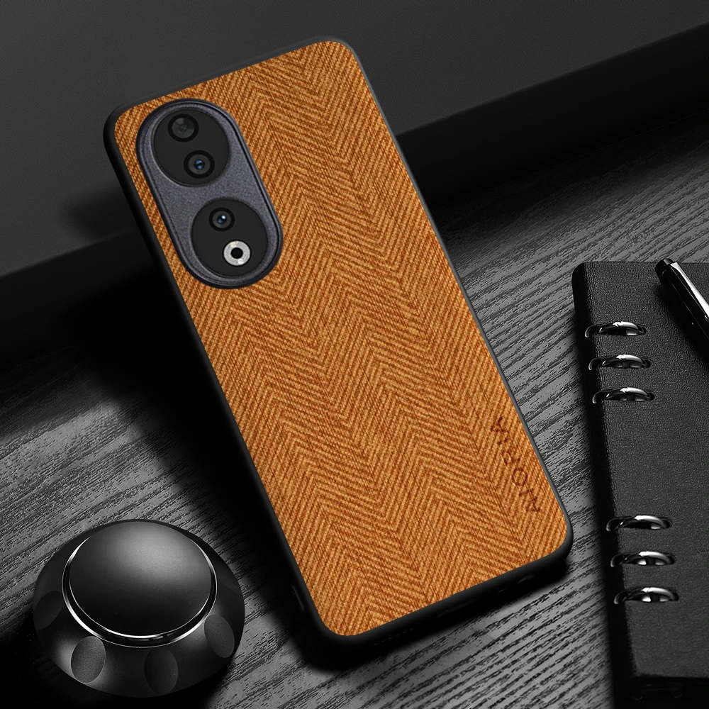 Case for Huawei Honor 90 Lite Smart 50 Design Simple, Lightweight, Durable Leather wood grain cover for Honor 70 view 3
