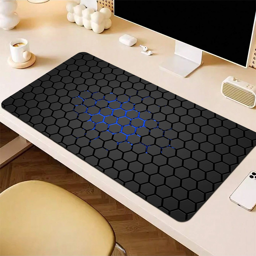 

Non-Slip Mousepad Gamer Large Gaming Mouse Pad Art Geomrtric Mouse Mat Big Locking Edge Laptop Keyboard Pad XXL Office Desk Mat