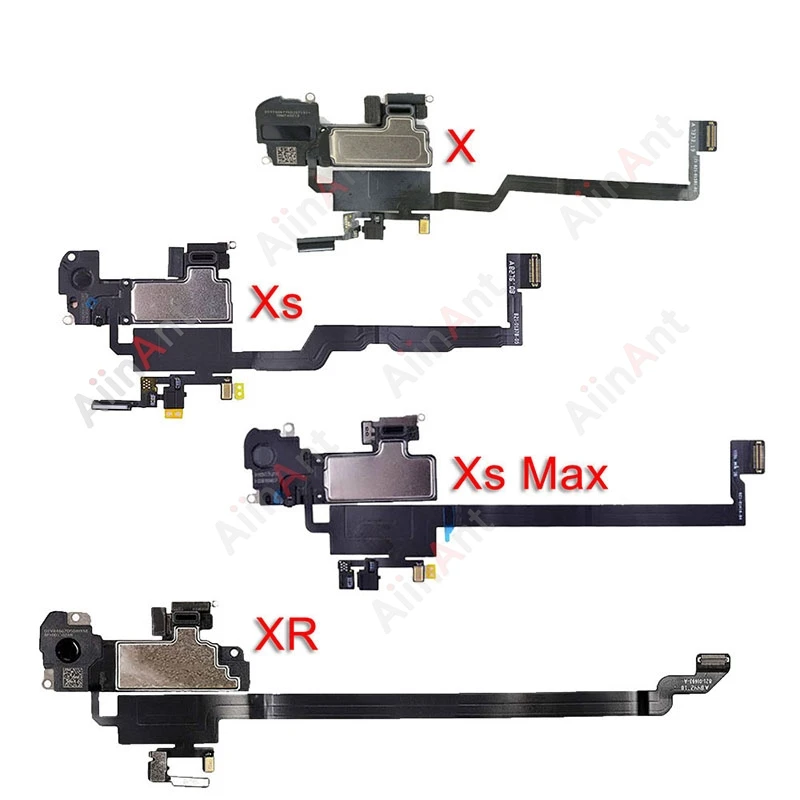 Phone Top Proximity Sensor Sound Ear Earpiece Speaker Flex Cable For iPhone 11 Pro X Xr Xs Max 7 8 Plus with Sticker No Face ID