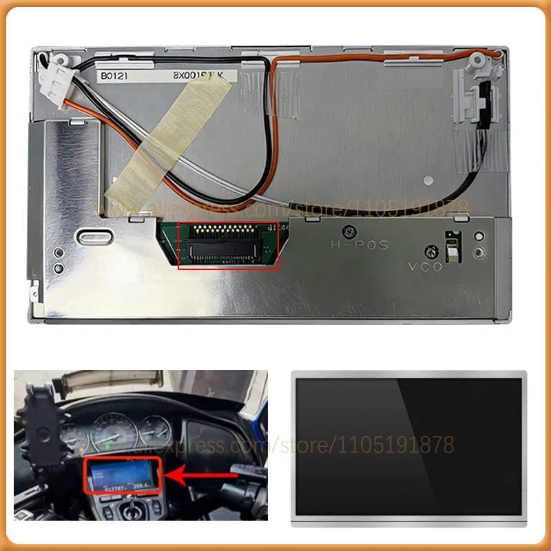 Dashboard LCD Radio Display FORhon d.a GL1800 GOLD WING 2007~2013 GAUGE DASH METAL Navigation Screen