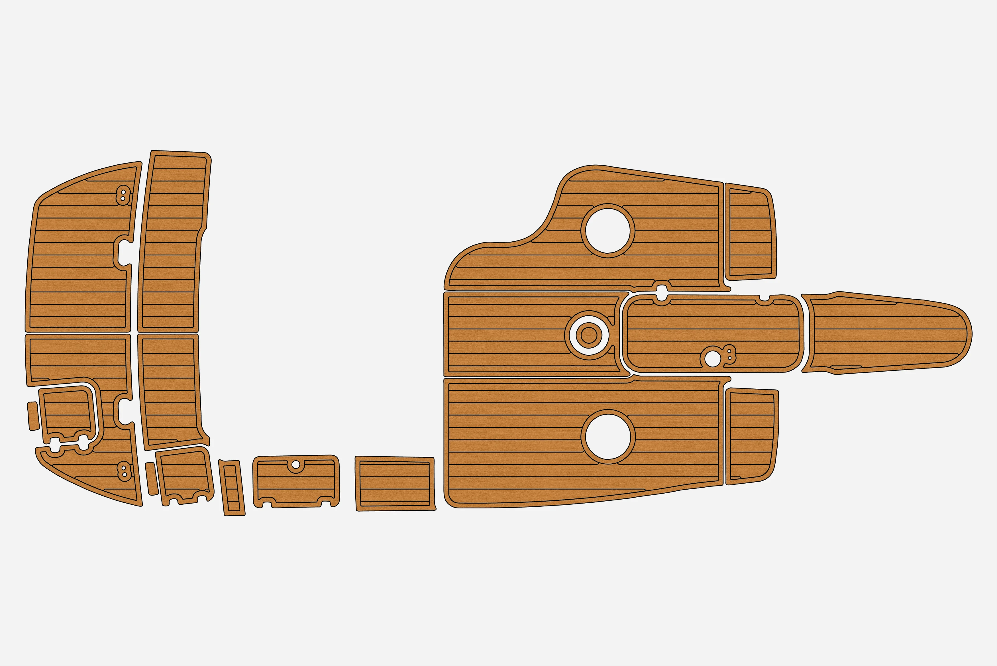 

2007 Caravelle 207 1/4 дюйма, 6 мм, пена EVA, нескользящий ПВХ, тик, настил, морской коврик, домашний ковер Aqua, морской пол