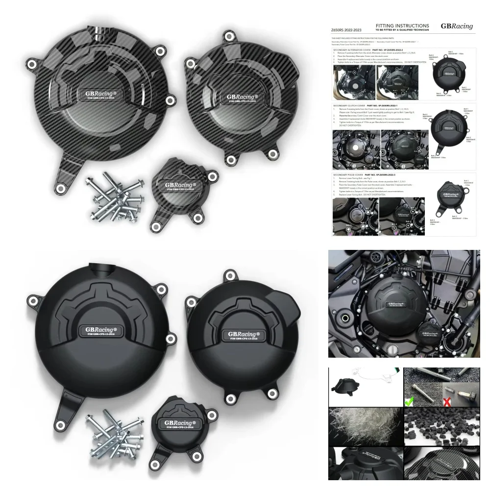 

For Kawasaki Z650RS 2022 2023 2024 2025 For GBRacing Engine Protect Cove Motorcycles Engine Cover Protector