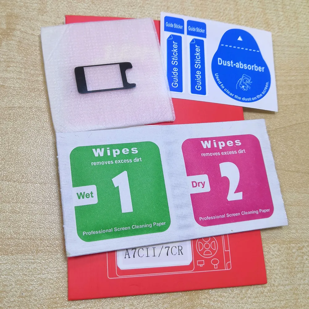 واقي منظر العدسة الزجاجي ، غطاء العدسة ، ملصق UV لسوني