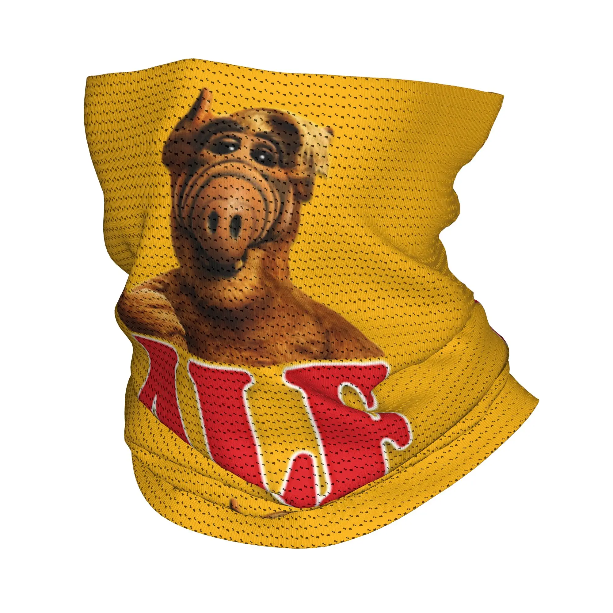 Custom ALF Alien Life Form Winter Headband Neck Warmer Women Men Hiking Hunting Tube Scarf Sci Fi TV Show Face Bandana Gaiter