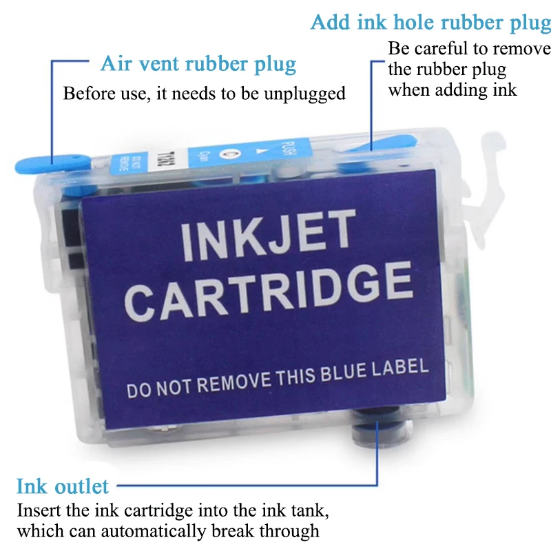 T1281-T1284 T1281 Refillable Ink Cartridge for EPSON Stylus SX235W BX305F S22 SX125 SX130 SX420W SX425W SX435 BX305F BX3 Printer