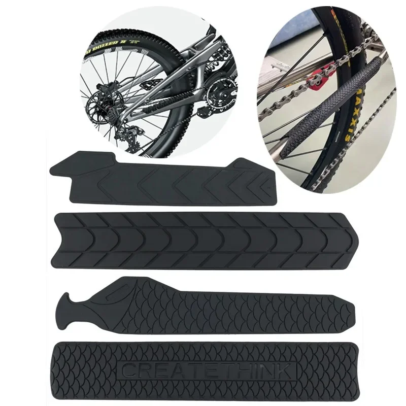 MTB ROAD BIKE กรอบป้องกันรอยขีดข่วนสติกเกอร์ซิลิโคน CHAIN Protector Universal จักรยานกรอบ GUARD สําหรับอุปกรณ์จักรยาน