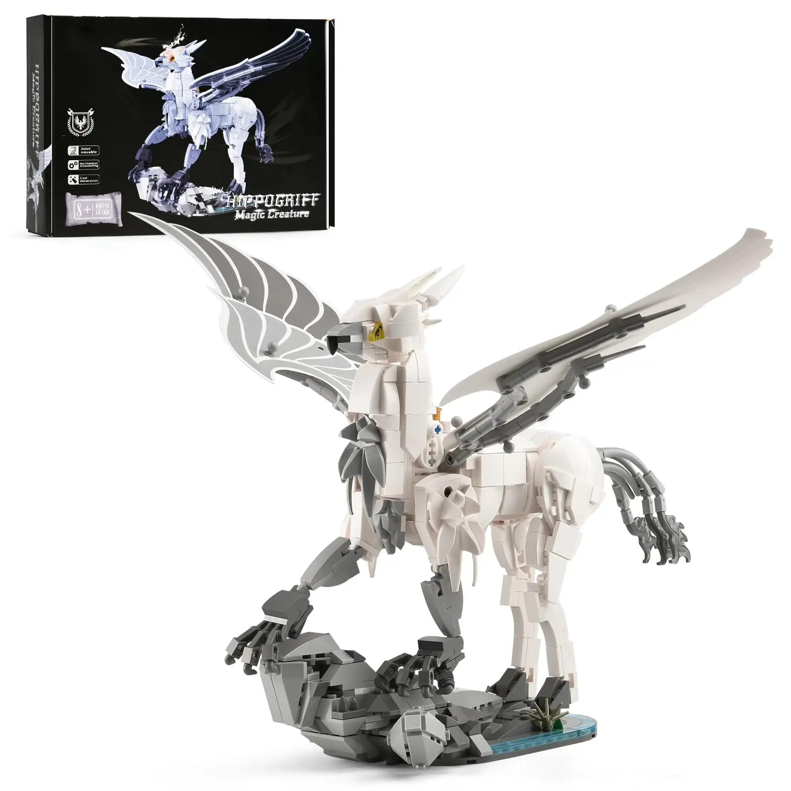 

698PCS Harry Magic Hippogriff Building Sets Creative Animals Horse Building Model Toys Home Office DecorGift for Kids Boys Girls