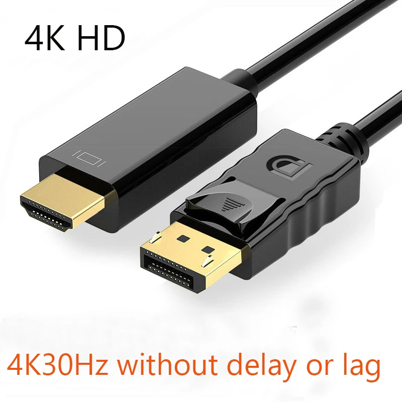 Large DP Public To HD - TV Bus 1.8m4K30 Laptop Connected to Projector Dp To Hd Adapter Cable 1.8m