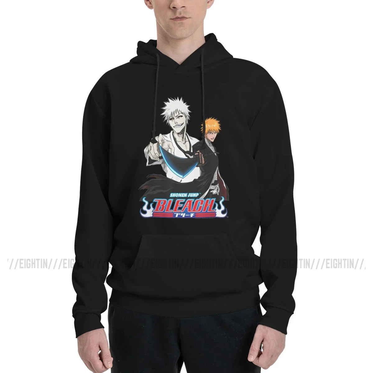 

Bleachs Hollow Ichigo Funny Sweatshirt Men's Anime Oversized Hoodie Winter Pullover