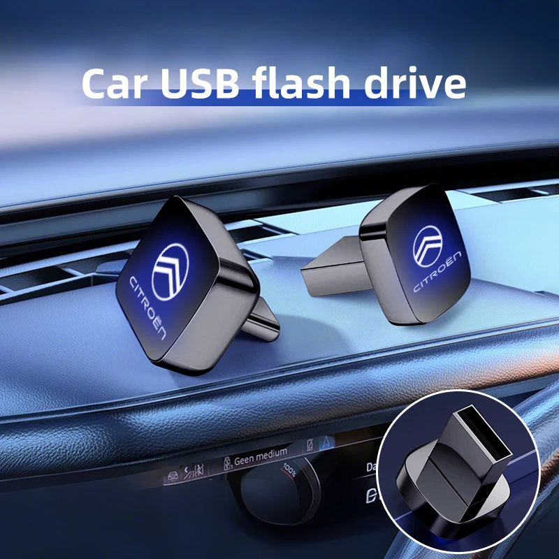 Car Accessories 32/64GB USB/Type-c Flash Drives Mini Memory Stick Plug For Citroen C4 C3 C5 C1 C2 Berlingo Celysee Cactus Picass