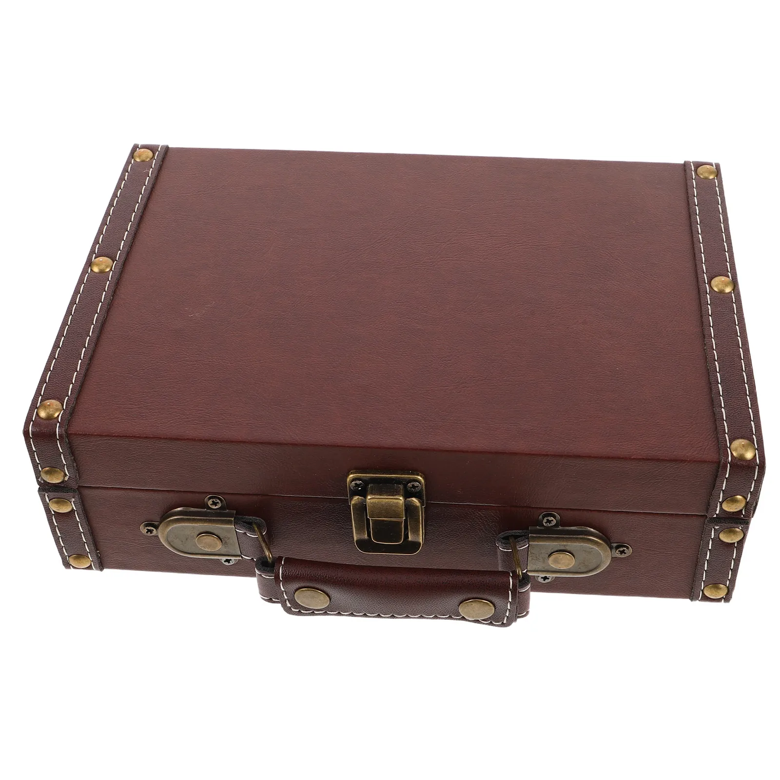 Boîte de rangement en bois vin - Retro Vintage Trunk Suitcase avis et prix