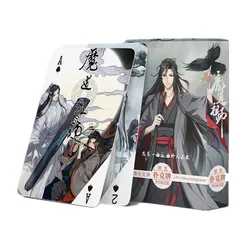 54 시트/세트 악마 재배 포커 카드의 애니메이션 그랜드 마스터 Wei Wuxian, Lan Wangji 캐릭터 컬렉션 카드 놀이