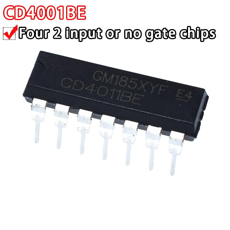 %10PCS CD4001BE CD4011BE CD4012BE CD4013BE CD4016BE CD4024BE CD4025BE CD4030BE CD4047BE CD4066BE 4001 4012 4013 4016 4024 DIP-14