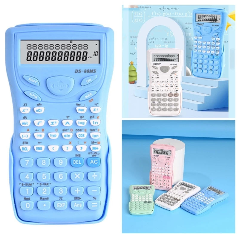 T8WC Digital Calculator Students Function Calculators for School Office Exam Needs