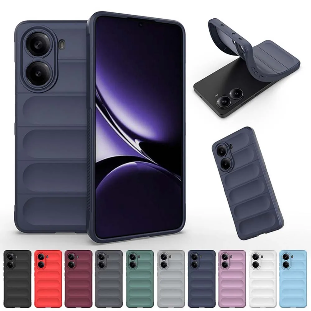 Shockproof Case For Mi Poco X5 X6 X7 Pro Phone Cover For Mi X7 X6 X5 C75 C65 Liquid Silicon Coque