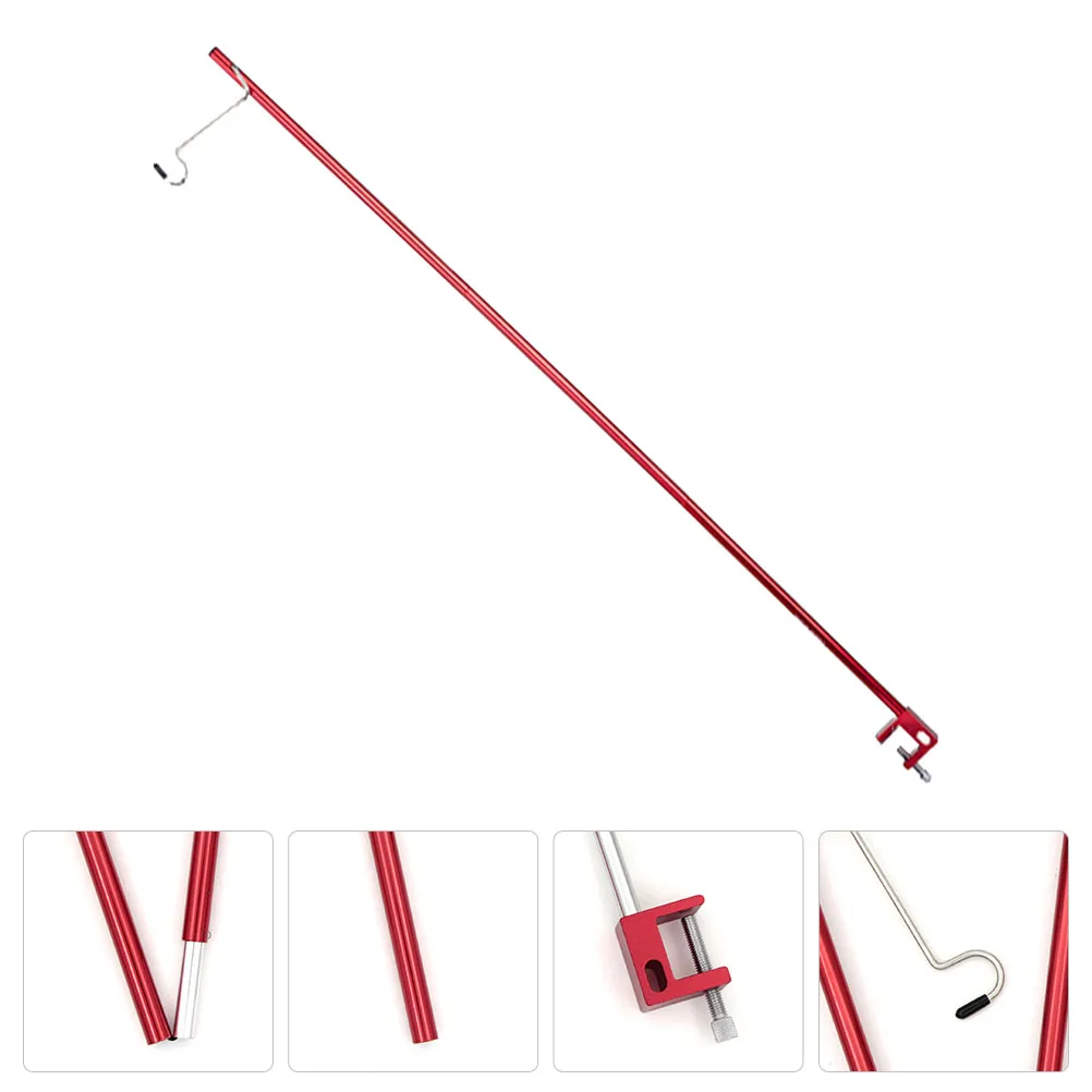 

1pc Folding Light Stand Metal Lamp Pole Outdoor Camping Light Holder Durable Compact Storage Easy Assembly For Hiking Travel