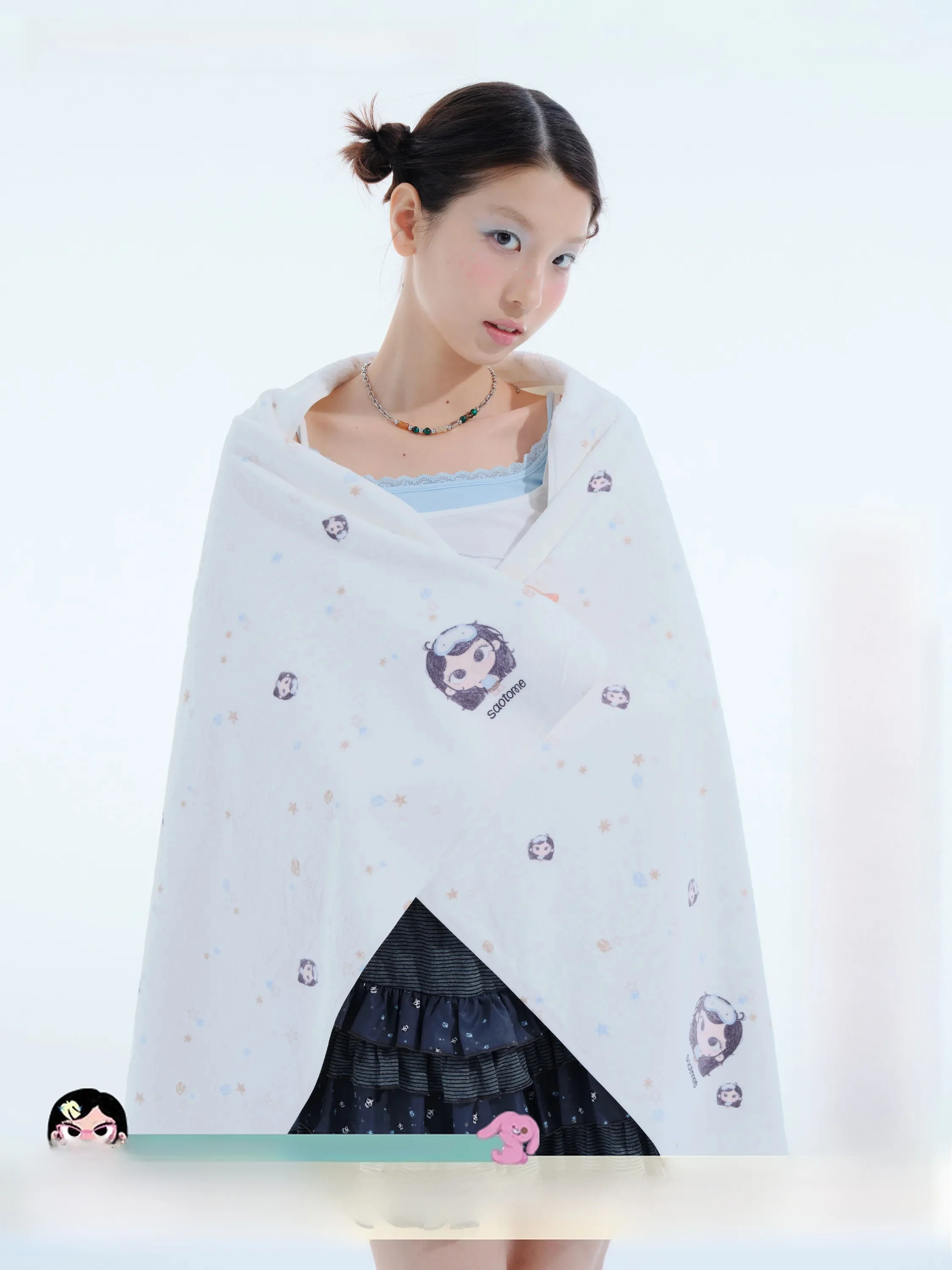 soft-absorbent-small-printed-bath-towel-exactly-is-saotome-brand-summer-collection-chinese-origin-137cm-length-695cm-width