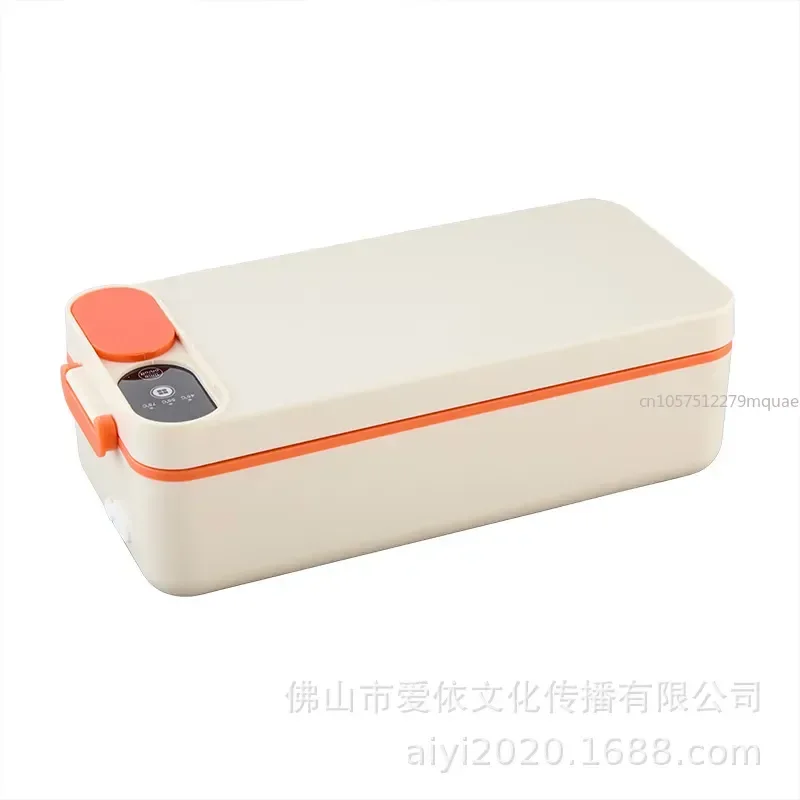 Rechargeable Wireless Electric Heating Lunch Box Stainless Steel Insulated Bento Box For Office Worker Student Car Use