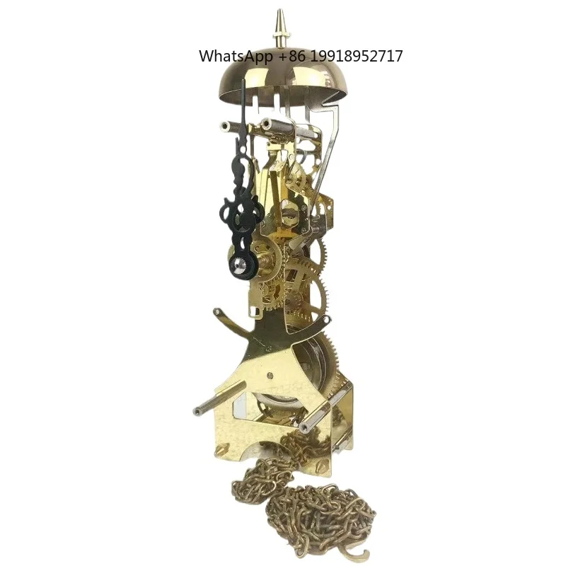 For Perspective Floor Clock for Mechanical Pull Rope, Hammer Type Zipper, All-copper Movement Ringing Clock 106