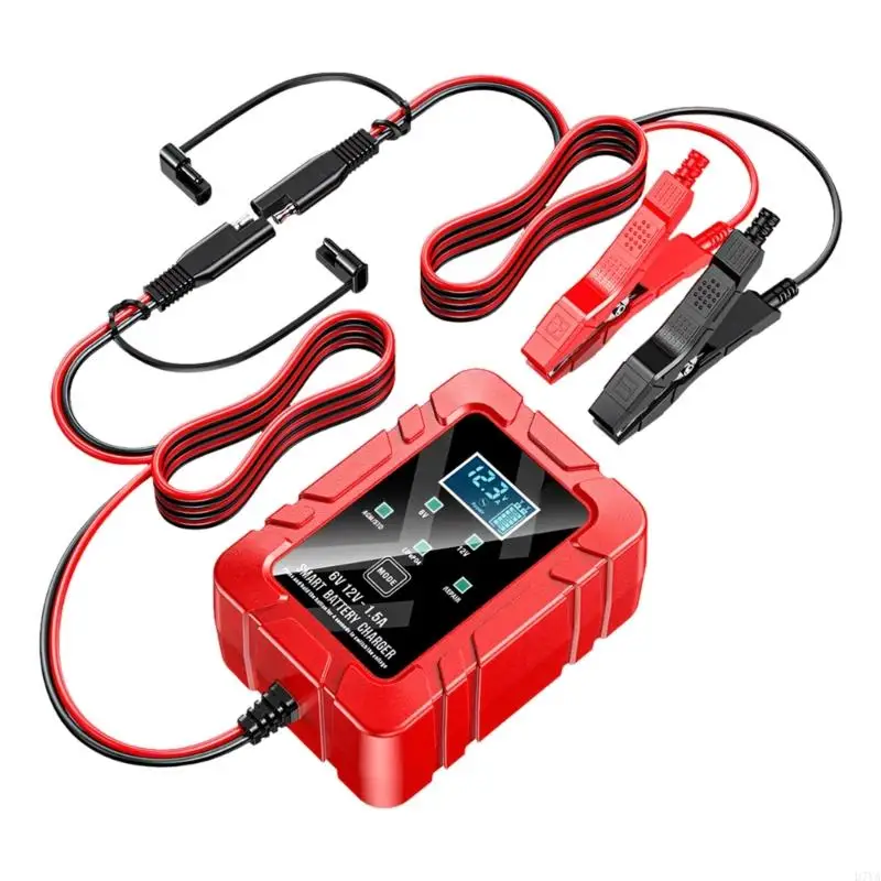 6V 12V 1.5A Automatic Energy Supply For Lead Acid And Iron Phosphate Cells With LCD Display D7YA