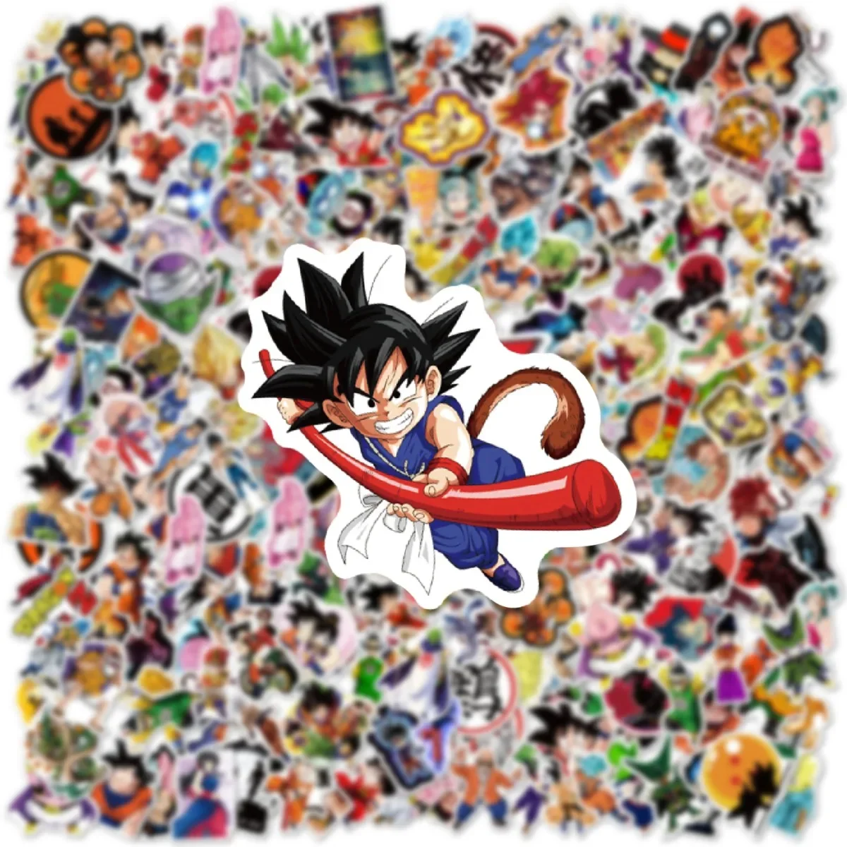 100/200 Uds Dragon Ball Animes pegatinas de grafiti de dibujos animados teléfono guitarra portátil maleta taza pegatina impermeable calcomanías Juguetes