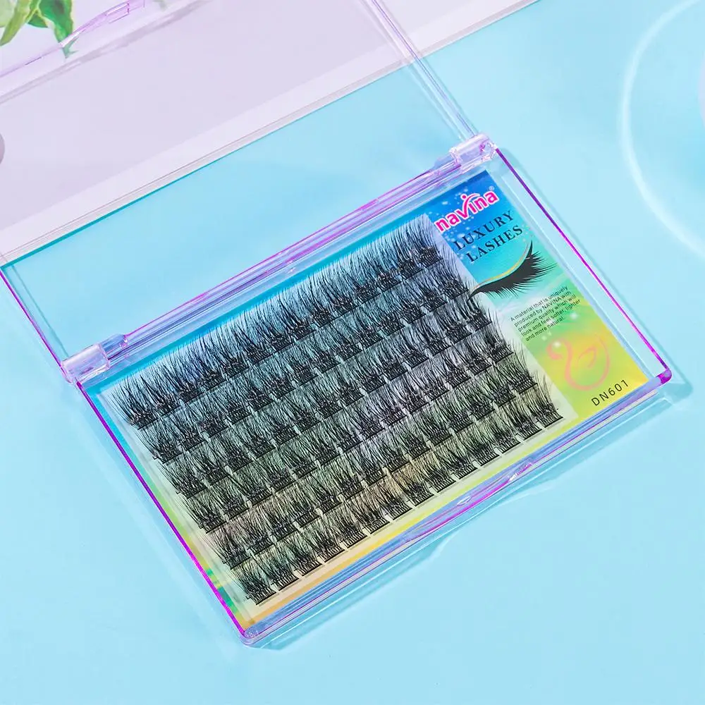Picture 6: 84 Clusters Bold Definition Grafting Lashes Natural Long Thick Individual Eyelashes C Curl Knotted/Knot Free Cluster lashes