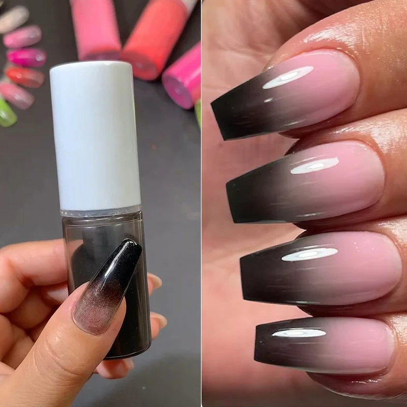 Black Gradient Ombre Sprayer Powder Nail Art 10g Ombre Sprayer For Nail A Few Seconds To Achieve A Gradient Effect Pigment