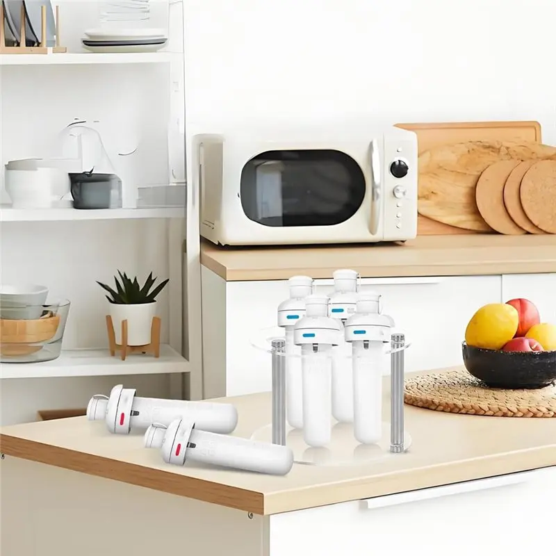 Easy Use For Cirkul Contains Compatible Flavor Cartridge Holder 6 Cartridges, Acrylic Storage Rack Organizer Support Shelf Inclu