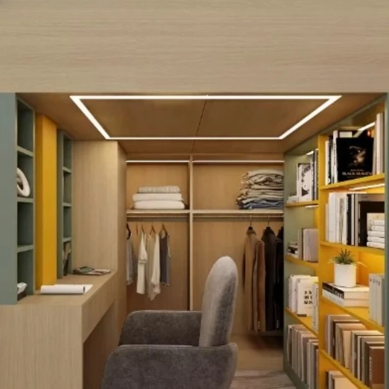 Apartment Teenage Wood Loft Bed Design High Sleep Beds with Desk and Book Shelf for Adult
