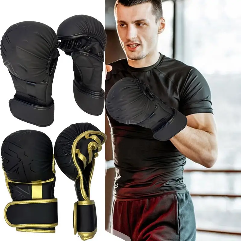 

Professional Boxing Gloves Punching Gloves Adjustable Padded Mitts Equipment Professional For Gym Indoor Outdoor Home Fitness