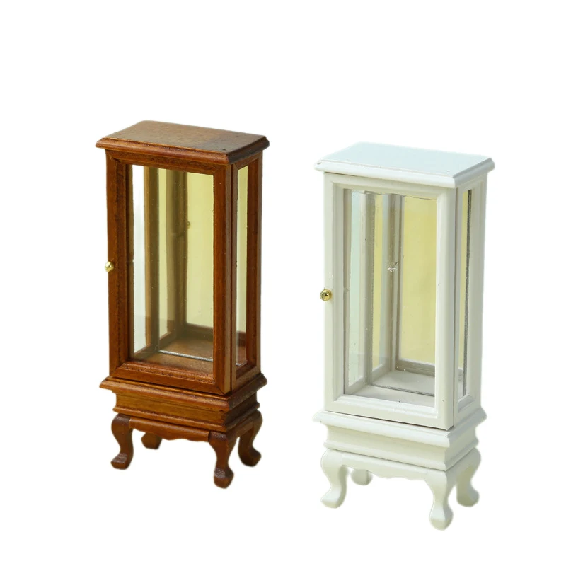 1/12 Poppenhuis Simulatie Glazen Kast Kast Model Poppenhuis Miniatuur Opbergkast Meubilair Woonkamer Decor Speelgoed