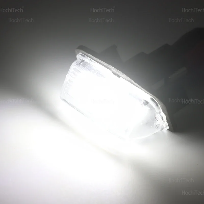 Canbus White For Toyota Yaris/Vitz Camry Corolla Prius C Ractis Verso S 2Pcs DC12V LED License Number Plate Light Lamp LED White