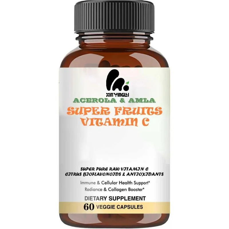 

Vitamin C capsules contain coniferous cherry and Amla berry citrus bioflavonoids, supporting immune, cellular, and skin health