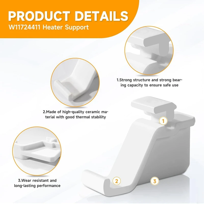 ABGR-W 11724411   W 10909479   Suporte de aquecedor para Whirlpool Kitchenaid Jenn-Air Maytag Forno de micro-ondas Grill substitui 461967753871