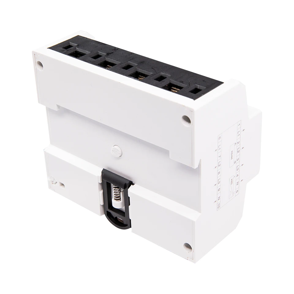 RS485 Din السكك الحديدية الكهربائية ثلاث مراحل مقياس الطاقة استهلاك الطاقة كيلوواط ساعة الجهد الحالي Wattmeter رصد RTU 380 فولت 400 فولت #5